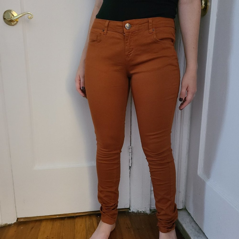 Bella Ragazza Pumpkin Rust Orange Skinny Jeans